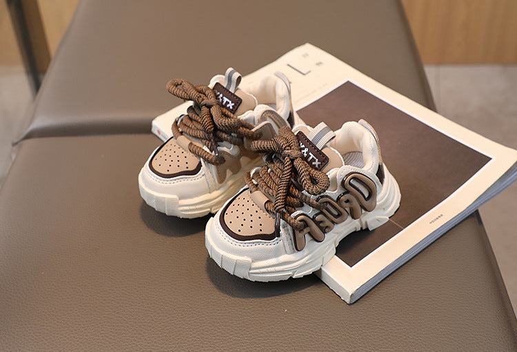 Children's Sneakers Autumn Spring Boys Breathable Sport Shoes Girls Non-slip Casual Running Sneakers Toddler First Walking Shoes