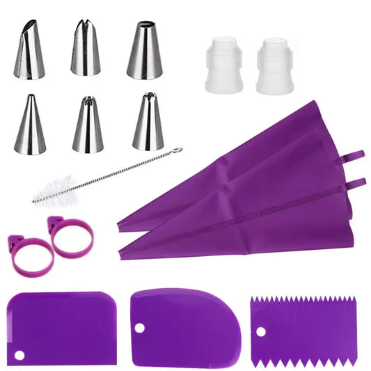 8PC/14PC Stainless Steel Flower Mouth Candy Kitchen Baking Cake Decoration Frosting Piping Cream Nozzle Tip