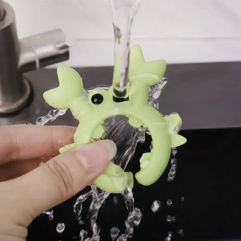 2/1Pcs Silicone Spatula Rack Small Crab Anti Scalding Overflow Pot Clip Spoon Holder Clip Universal Shovel Rack Kitchen Gadgets