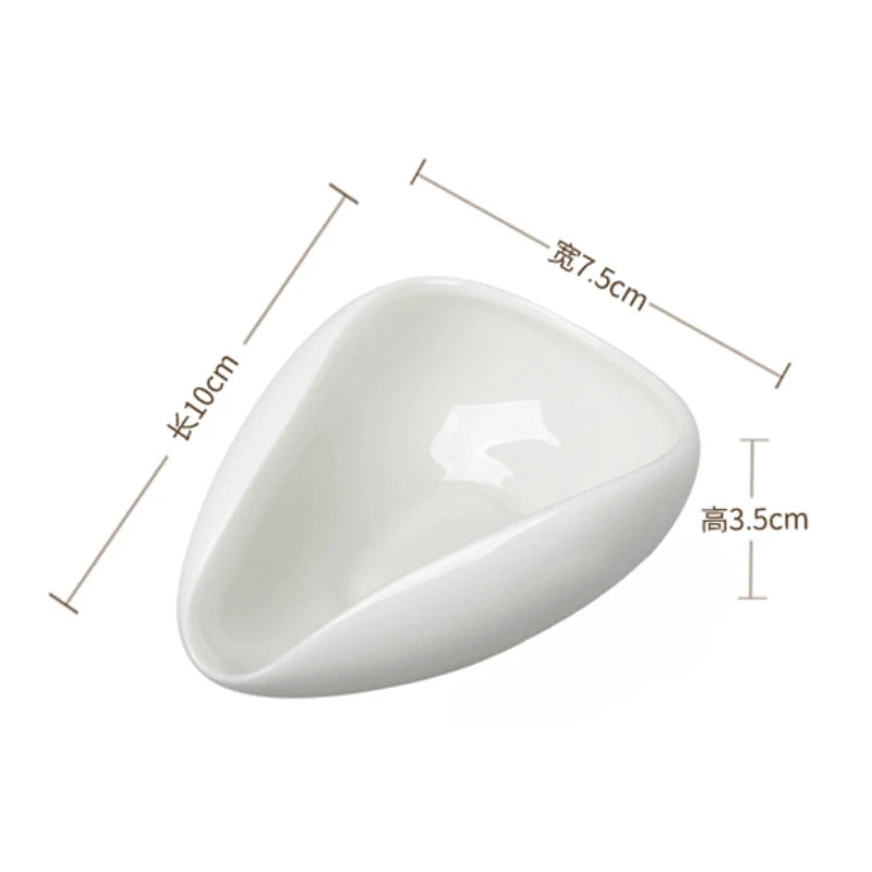 Coffee Bean Measuring Cup Ceramic Weighing Tray Coffee Powder Dosage Tray Suitable for Home Cafe Simple Coffee Tray Accessories