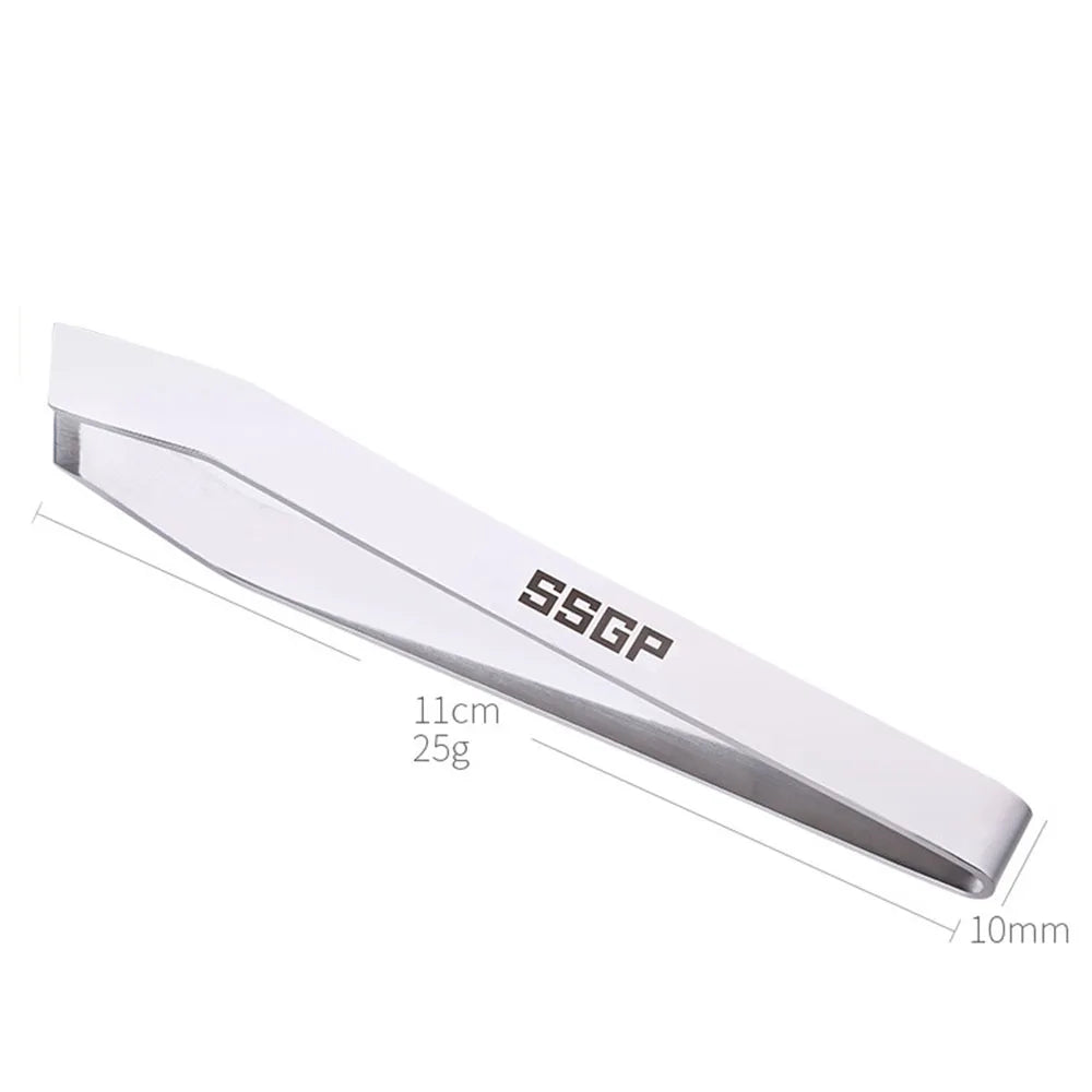Pig Fur Hair Pliers Fish Meat Bone Clip 304 Stainless Steel Flat Mouth Tweezers Feather Removal Household Kitchen Cooking Gadget