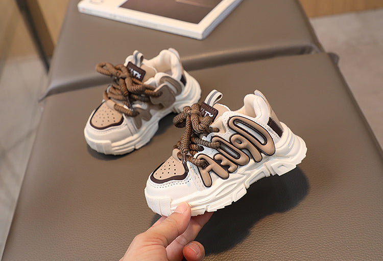 Children's Sneakers Autumn Spring Boys Breathable Sport Shoes Girls Non-slip Casual Running Sneakers Toddler First Walking Shoes