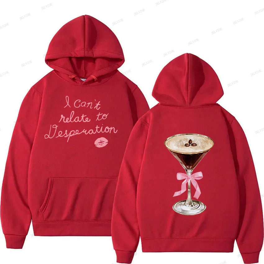 Sabrina Carpenter Can't Relate Espresso 2024 New Hoodie Men Women Retro Aesthetic Fashion Oversized Sweatshirt Pullover Hooded