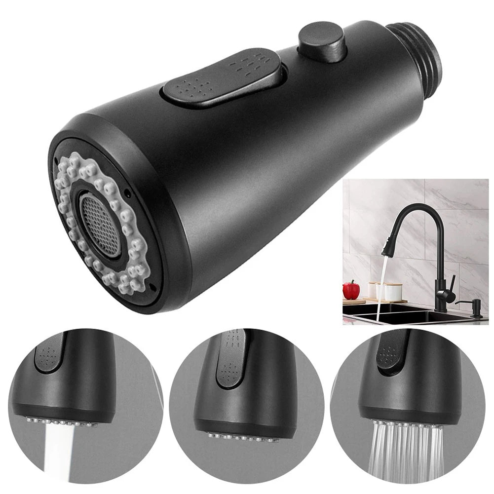 Kitchen Pull Out Faucet Sprayer Nozzle ABS Durable Water Saving Bathroom Basin Sink Shower Spray Head Multifunction Pull Head