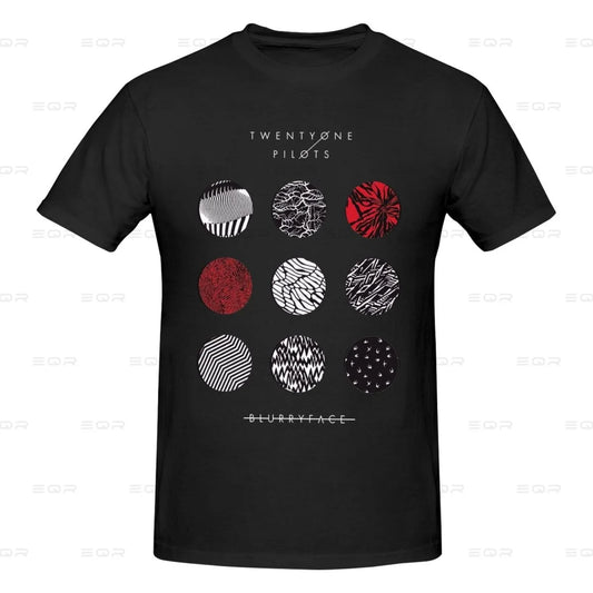 Twenty One Pilots Men's round neck Oversized T-shirt,Hip Hop,Tee shirt Novelty all the year round Gift