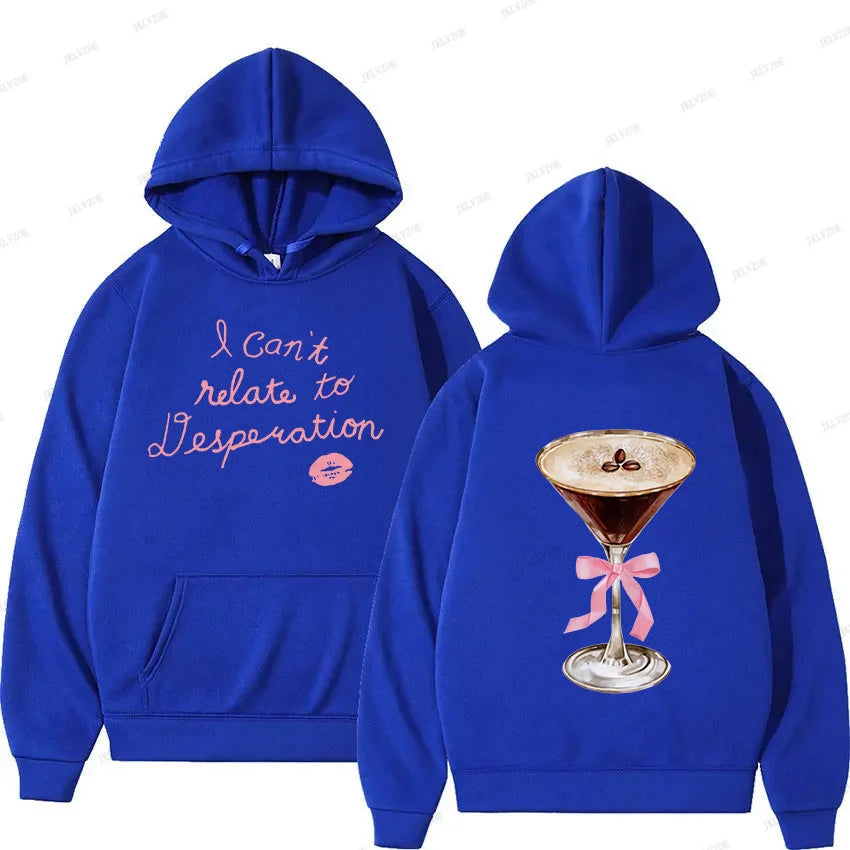 Sabrina Carpenter Can't Relate Espresso 2024 New Hoodie Men Women Retro Aesthetic Fashion Oversized Sweatshirt Pullover Hooded