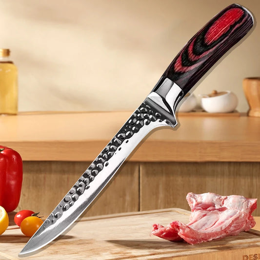 Handmade Forged Boning Knife Professional Damascus Chef Knives Cooking Butcher Knife Meat Fish Cutting Knife Kitchen Accessories