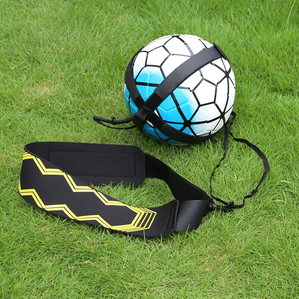 Soccer Ball Solo Practice Adjustable Trainer Elastic Belt Nylon Cloth Soccer Trainer Elastic Auxiliary Fitness Equipment