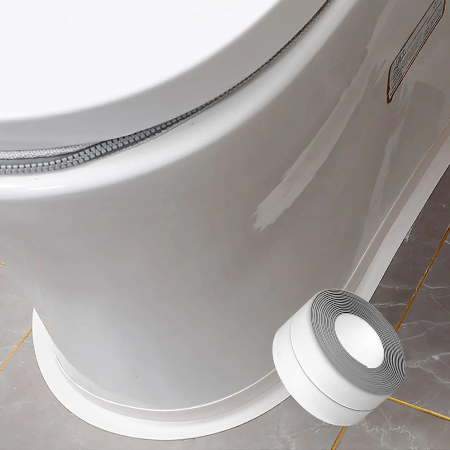 PVC Waterproof Sealing Tape Bathroom Toilet Caulk Tape Kitchen Sink Countertop Mildew Fouling Proof Sealer Self Adhesive Strip