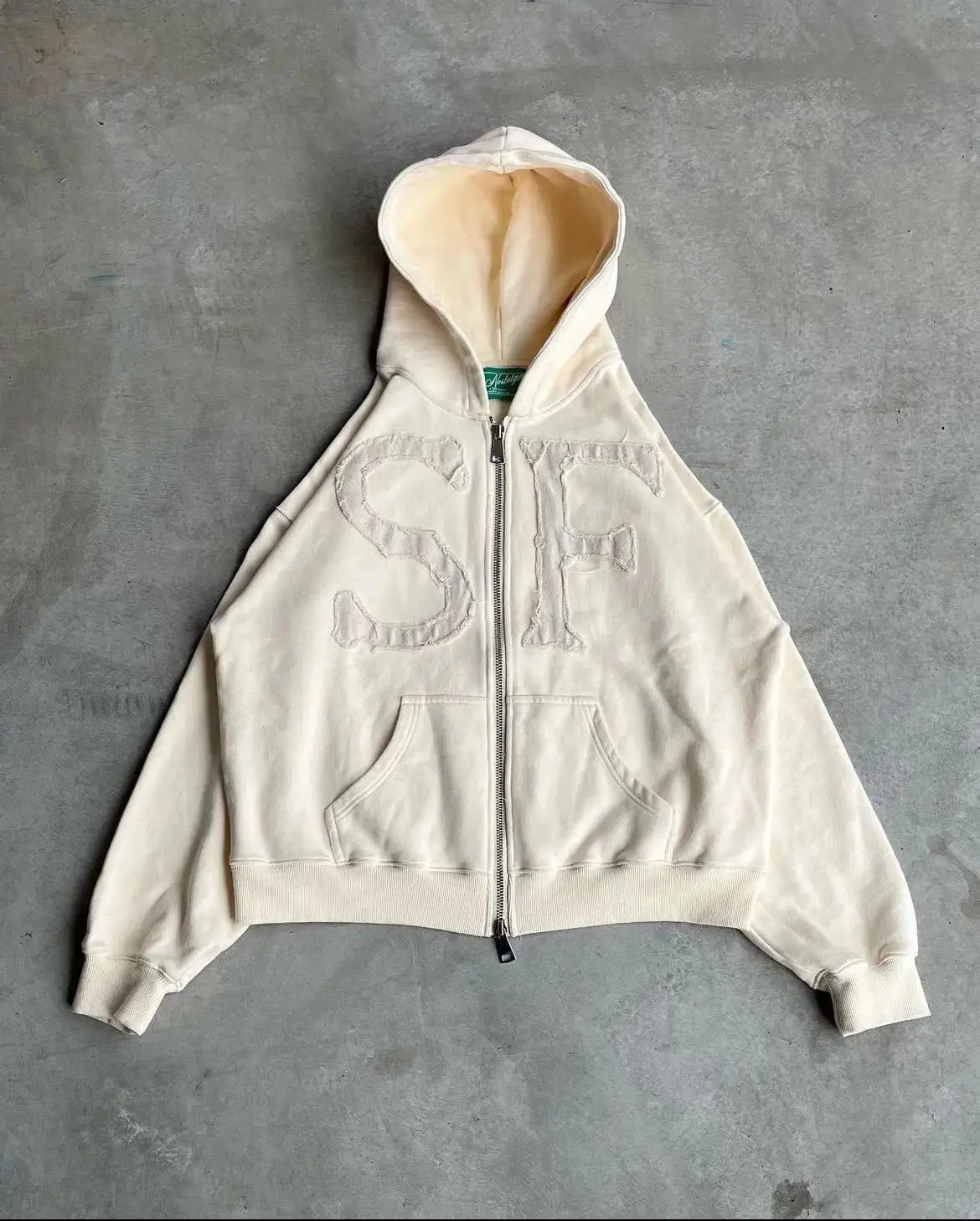 Oversized Sweatshirt Women Y2k American High Street Trend Jacket Men Letter Embroidered Zipper Hoodie Harajuku Fashion Retro Top