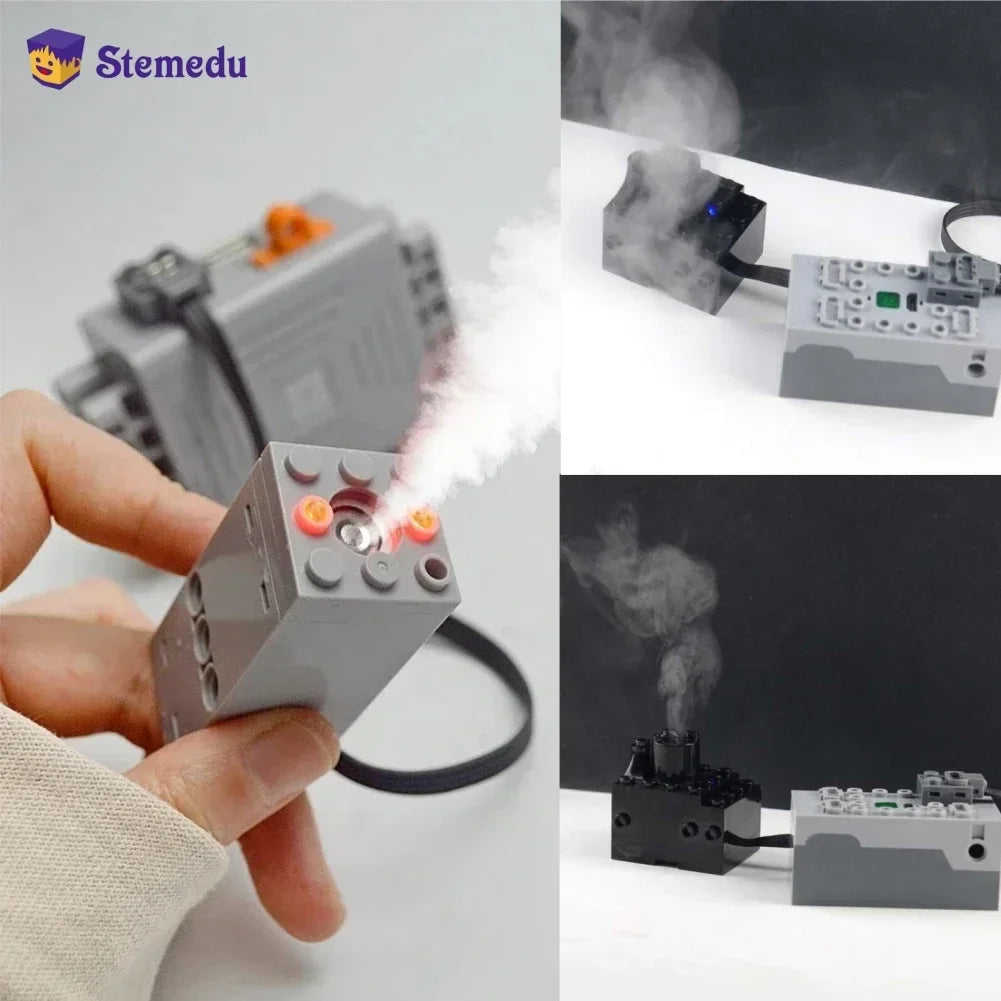 Building Blocks Technical Motor Sprayer Electric Exhaust Modified Motor For High-Tech Train Car Parts Compatible with Legoed