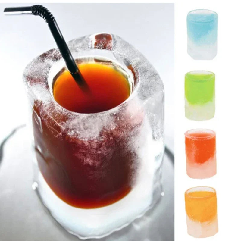 Ice Cube Tray Mold Summer Drinking Tool Mold Makes Shot Glasses Ice Mould Ice Tray  Silicone  Popsicle Mold  Kitchen  Gadget
