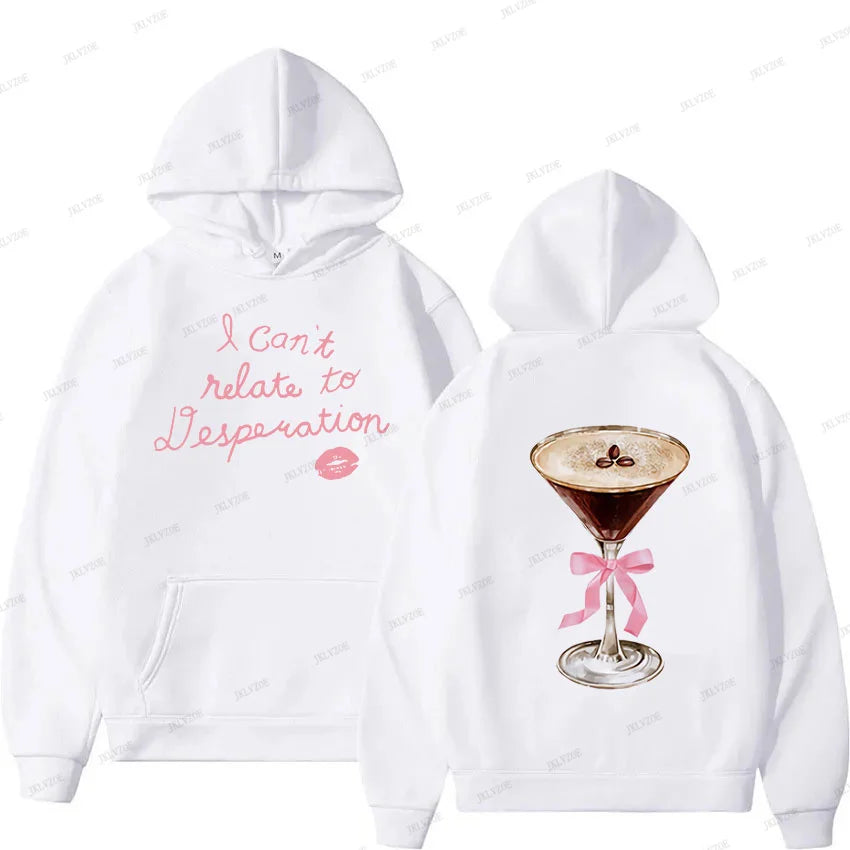 Sabrina Carpenter Can't Relate Espresso 2024 New Hoodie Men Women Retro Aesthetic Fashion Oversized Sweatshirt Pullover Hooded