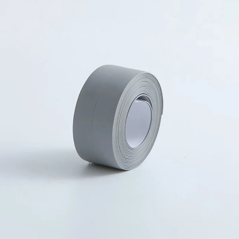 PVC Waterproof Sealing Tape Bathroom Toilet Caulk Tape Kitchen Sink Countertop Mildew Fouling Proof Sealer Self Adhesive Strip