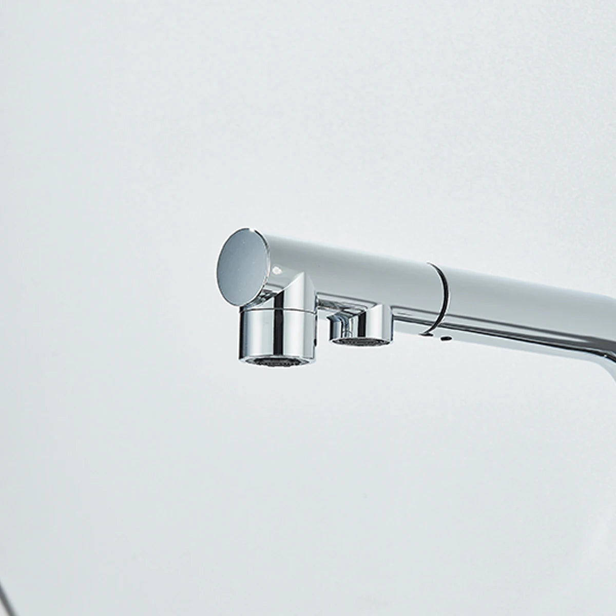Chrome Black Filter Pull Out Kitchen Faucet Deck Mount 360 Degree Rotation Purified Tapware Cold Hot Crane Tap Dual Spouts Drink