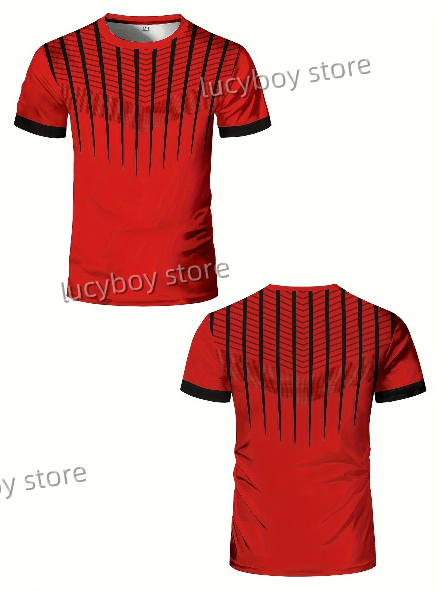Mens Sports Stripe T Shirt Muscle Training Tees Short Sleeve Tees Quick Drying Running Sportwear Men Oversized Tops Men Clothing