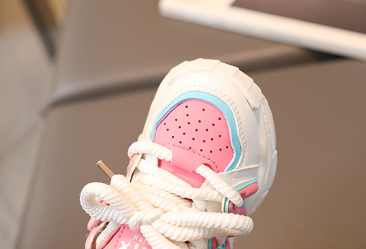 Children's Sneakers Autumn Spring Boys Breathable Sport Shoes Girls Non-slip Casual Running Sneakers Toddler First Walking Shoes