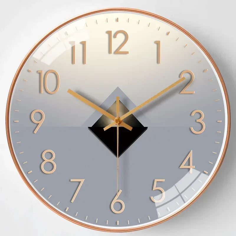 Originality Wall Clock Silent Non-Ticking Battery Operated Wall-mounted Clock Living Room Bedroom Kitchen Office Classroom