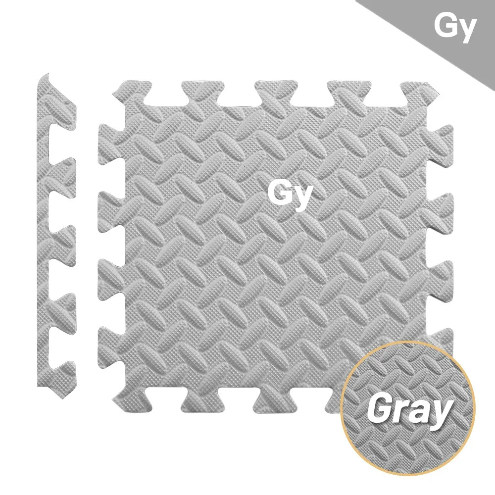 6-12pcs 30*30CM Eva Gym Mat Sports Protection Gym Mat Non-Slip Splicing Carpet Fitness Equipment Yoga Leaf Mat Home Exercise