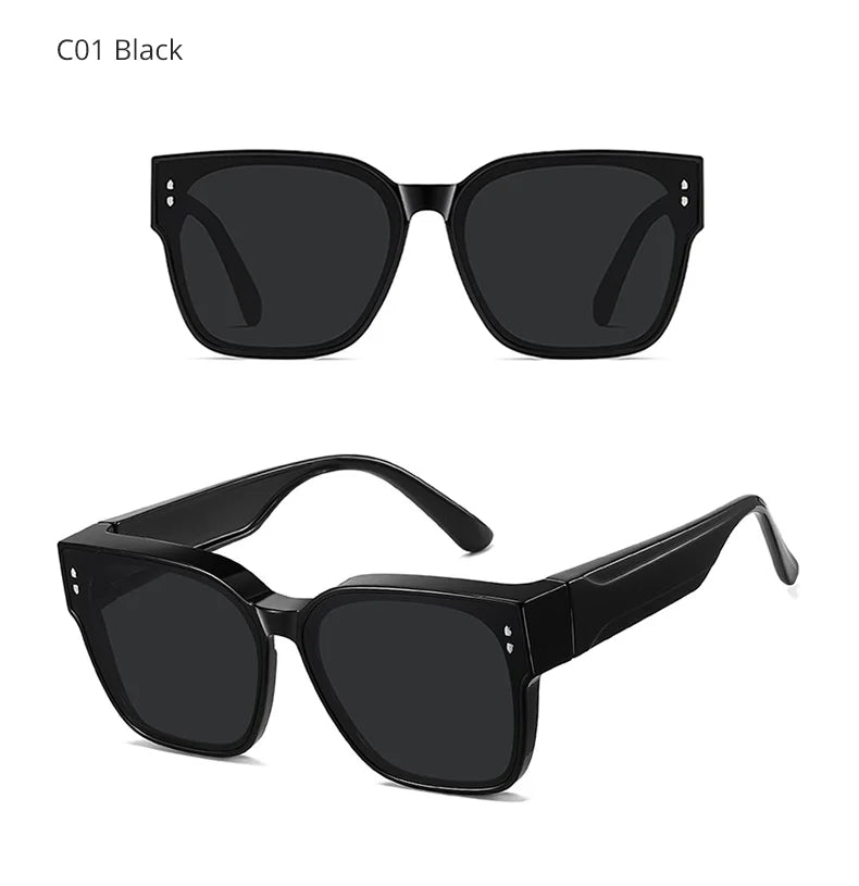 Ralferty Designer Oversized Overlay Sunglasses Women Man Polarized Sun Glasses High Quality Over Glasses Sunglasses gafas de sol