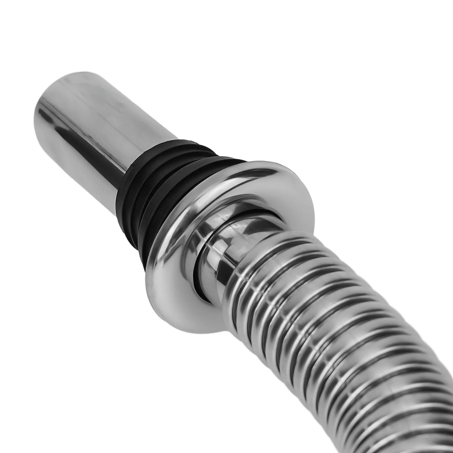 40/60cm Stainless Steel Bathroom Kitchen Sink Siphon Waste Drain Flexible Pipe Hose Home Retractable Drainage Tube