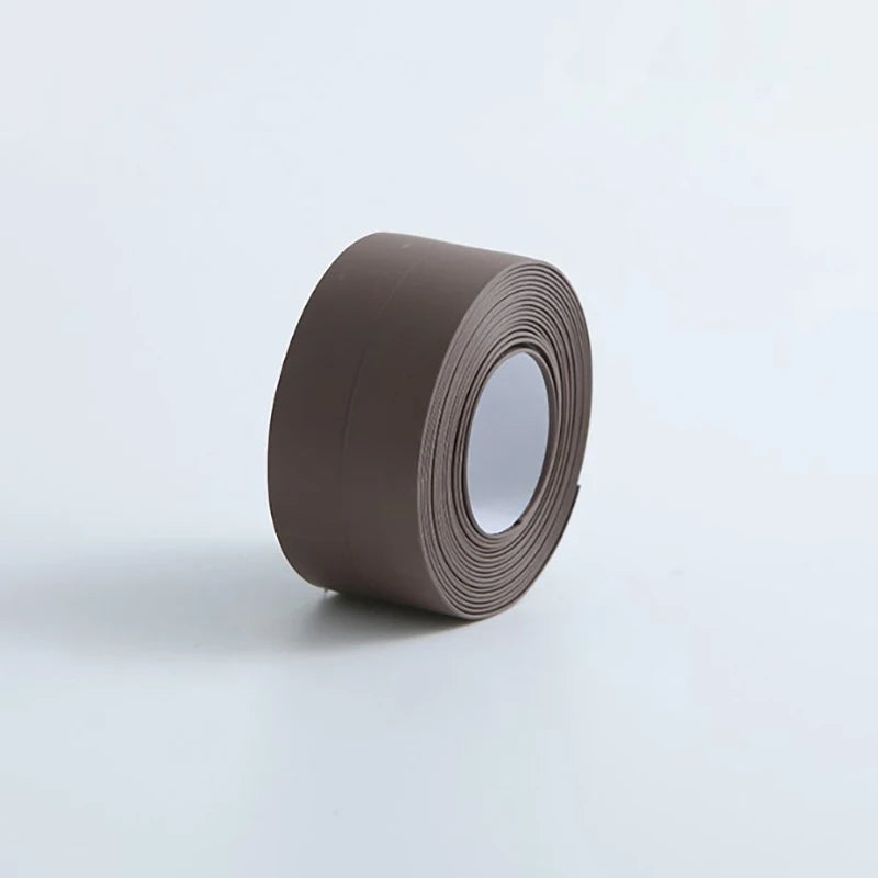 PVC Waterproof Sealing Tape Bathroom Toilet Caulk Tape Kitchen Sink Countertop Mildew Fouling Proof Sealer Self Adhesive Strip