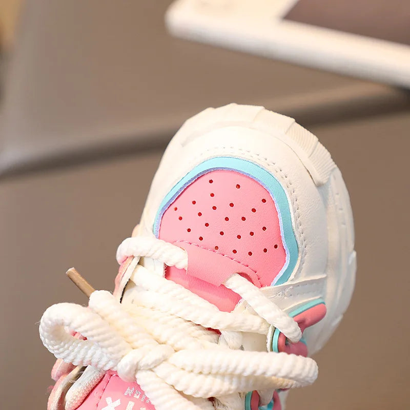 Children's Sneakers Autumn Spring Boys Breathable Sport Shoes Girls Non-slip Casual Running Sneakers Toddler First Walking Shoes