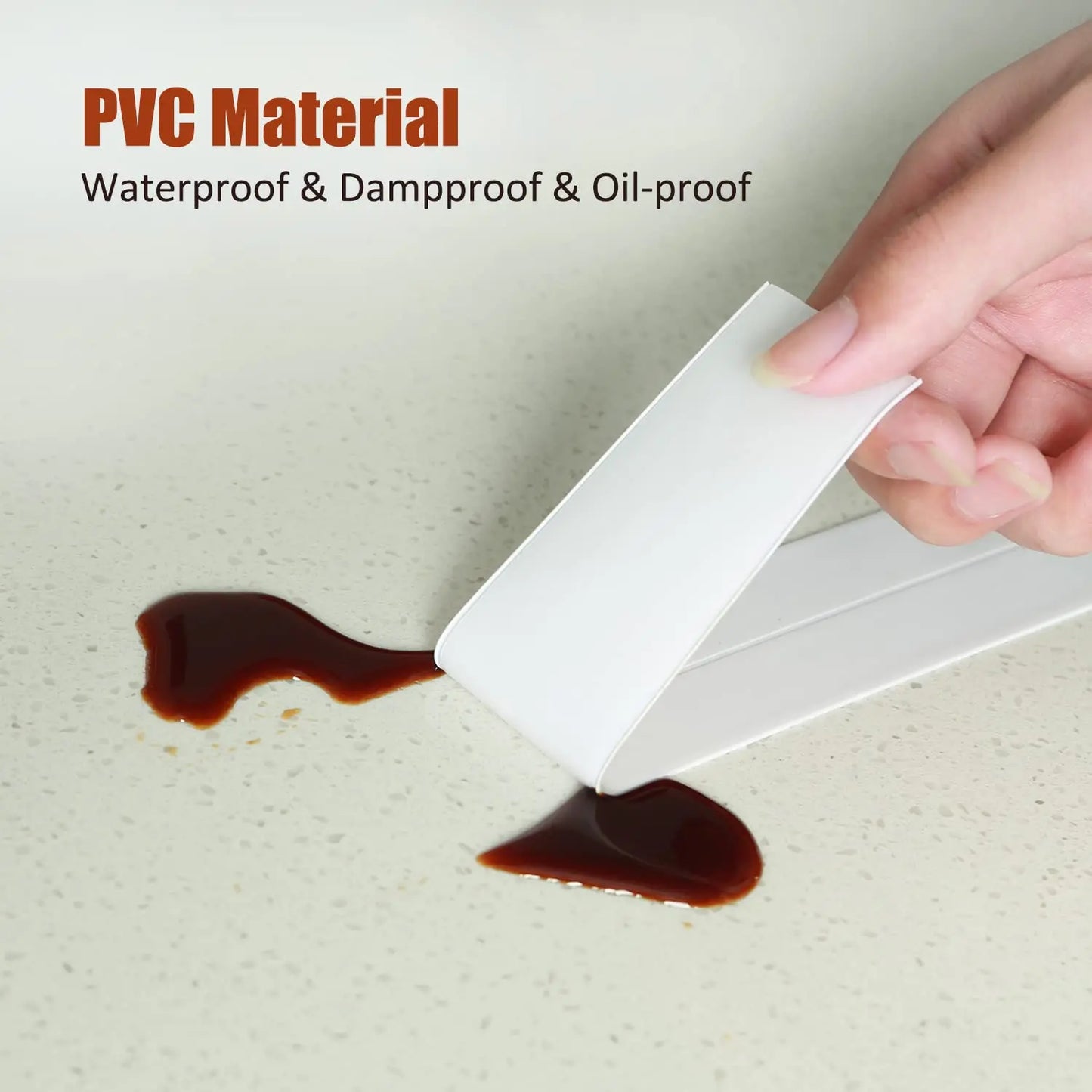 PVC Waterproof Sealing Tape Bathroom Toilet Caulk Tape Kitchen Sink Countertop Mildew Fouling Proof Sealer Self Adhesive Strip