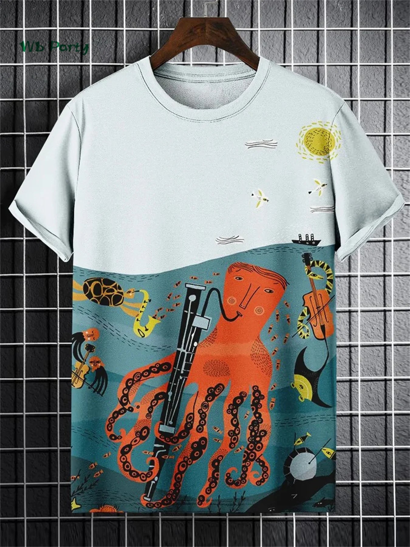 Cat Print Men's T-Shirt 3D Funny Animal Pattern Short Sleeve T-Shirt Oversized Y2k Top Summer Men's Daily Street Casual Clothing