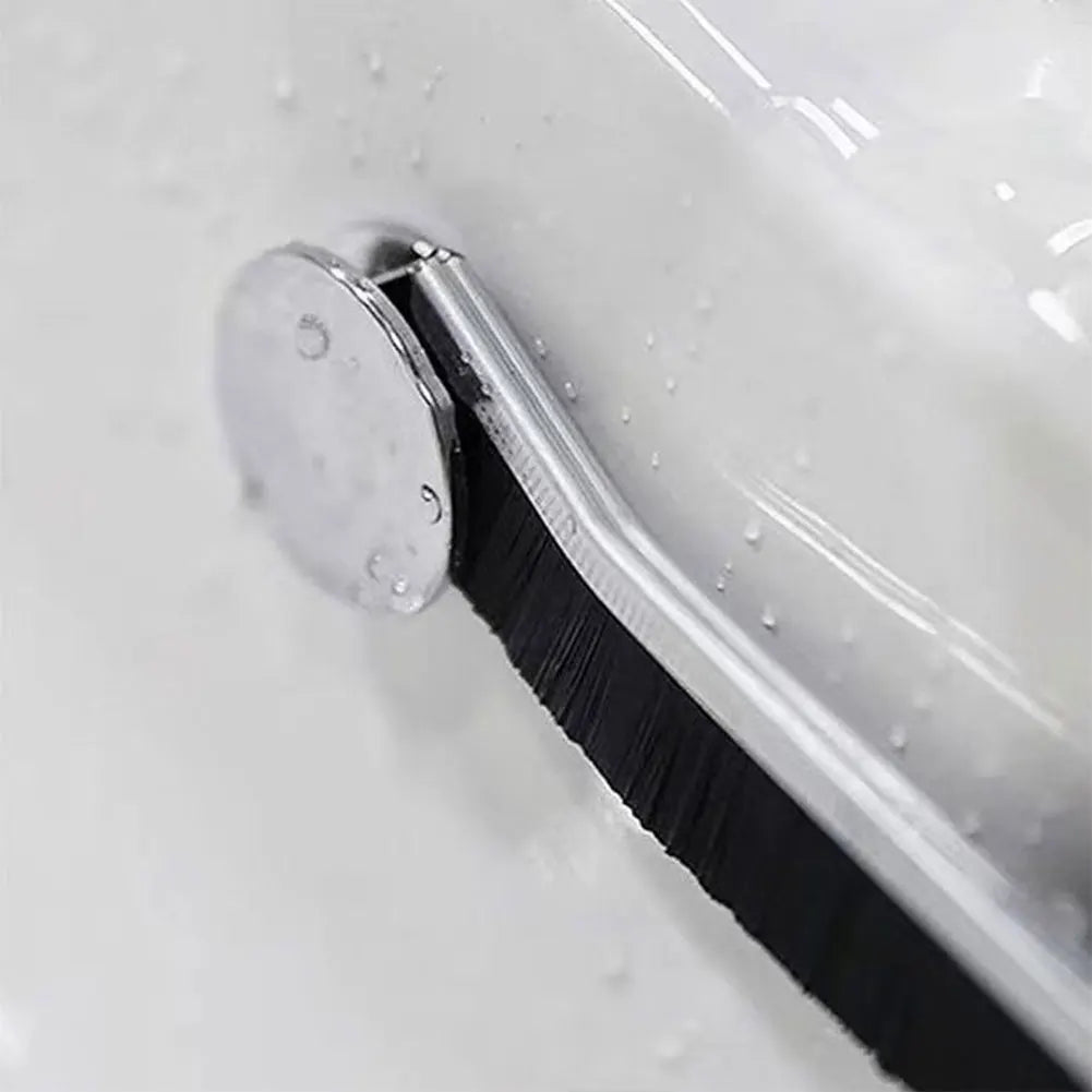 Hard Bristle Crevice Cleaning Brush Long Slit Brush for Shower Tile Groove Window Track for Kitchen Bathroom Fan Window Rails