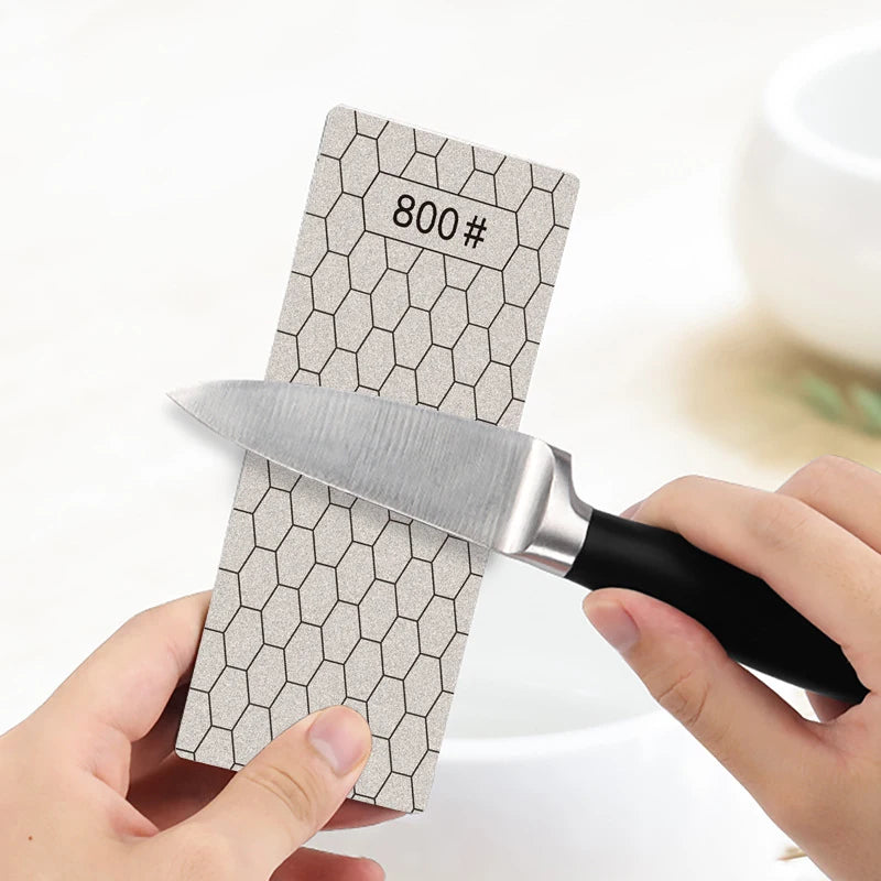1 Set Diamond Honeycomb Pattern Sharpening Stone - Kitchen Tool Knife Grinding Ideal for Fast and Precision Sharpening
