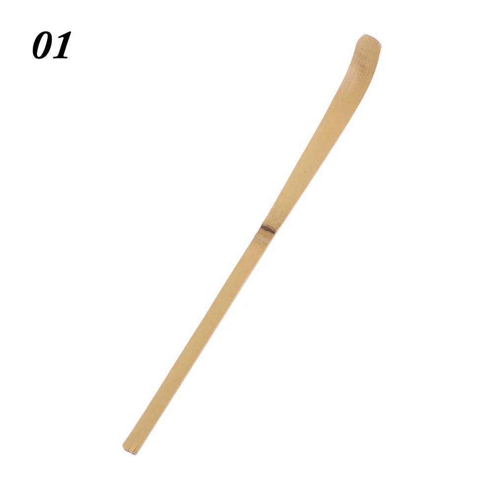 Teaware Kitchen Tool Spice Gadget Handmade Black Bamboo Wood Tea Sticks Leaf Spatula Matcha Spoon Kitchen Tool Cooking Utensil