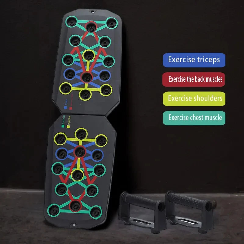 Push-up Board Set Portable Multifunctional Push-up Bar Foldable Fitness Equipment For Chest Abdomen Arms/Back Training
