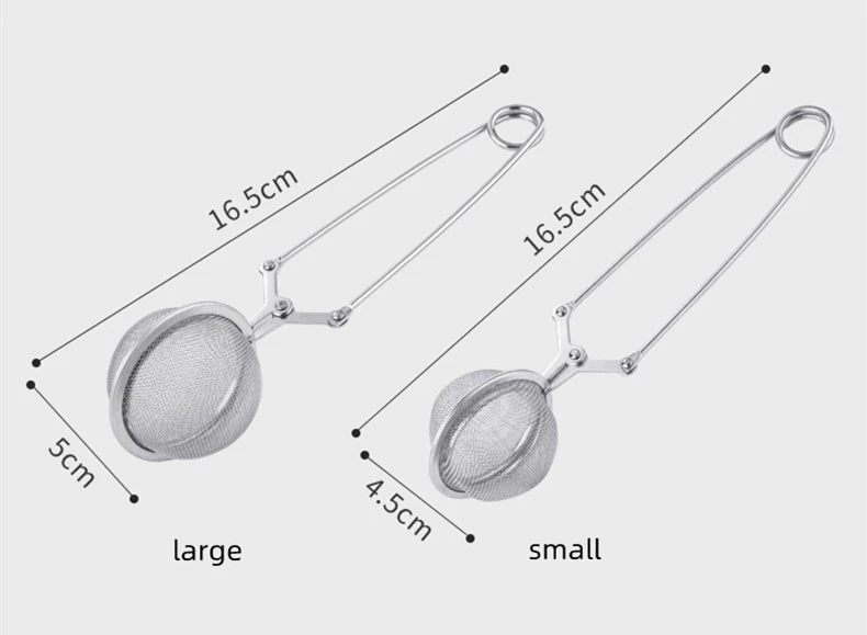 Stainless Steel Mesh Tea Infuser Cha Spice Coffee Strainer Infusor Long Handle Mug Teapot Filter Sieve Kitchen Accessories