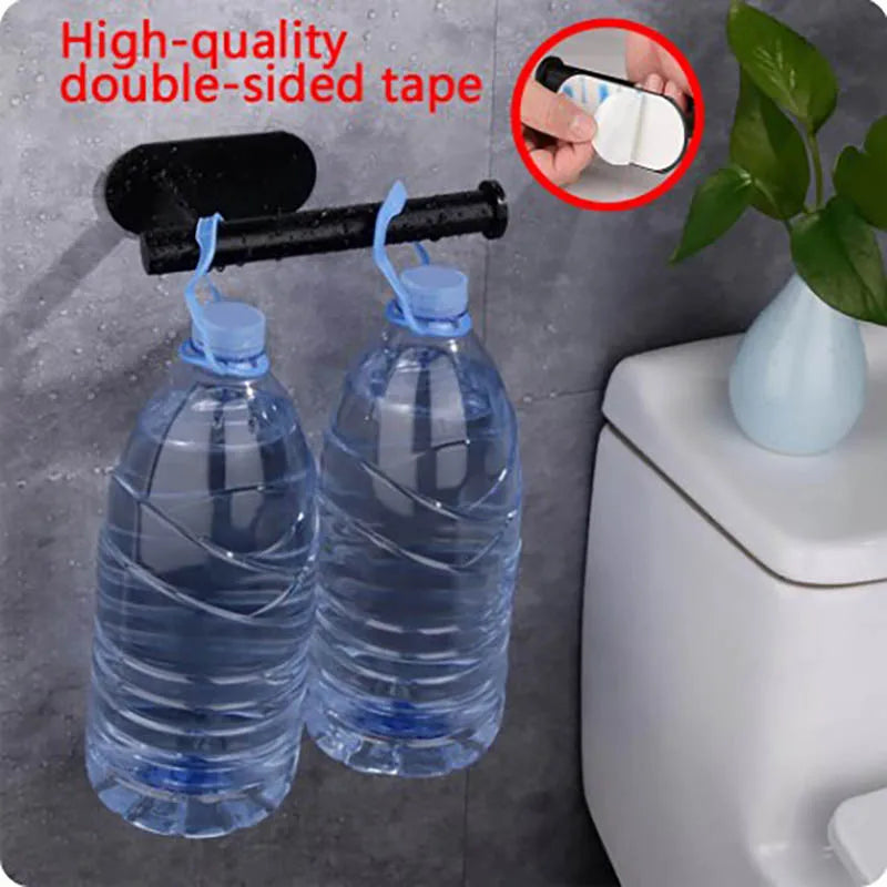 1pc Stainless Steel Paper Towel Holder No Punch Wall Mount Paper Roll Shelving Toilet Home Bathroom Kitchen Organizer
