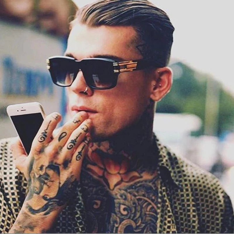 Oversized square sunglasses Vintage Glasses Men Women Glasses Frames Luxury quality SU139
