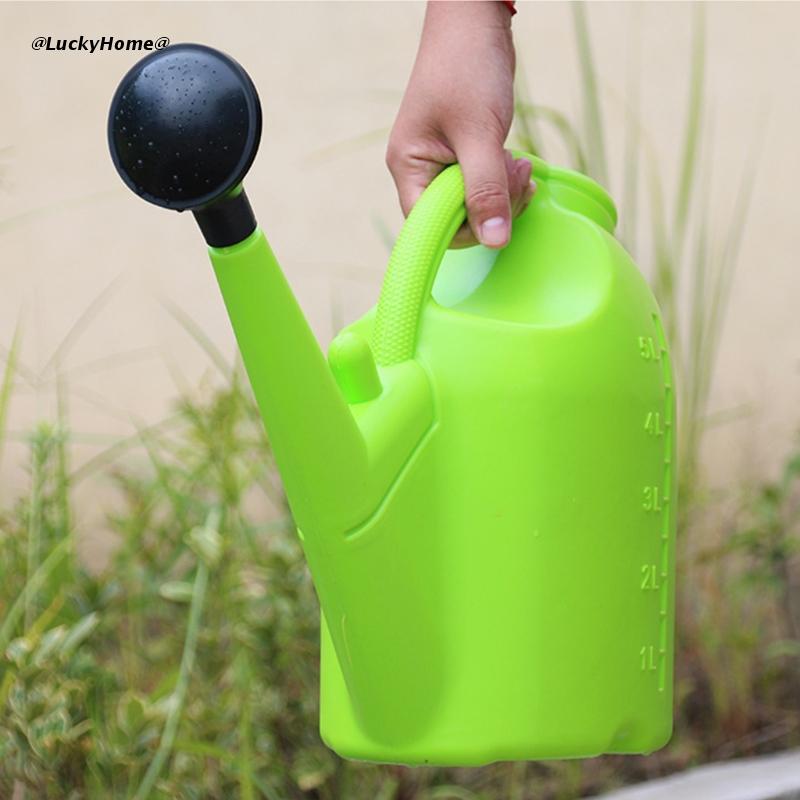 Large Capacity 5L Watering Can Long Spout Portable Manual Irrigation Small Spray Bottle Thickening Plant Watering Pot